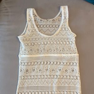 White swimsuit cover-up